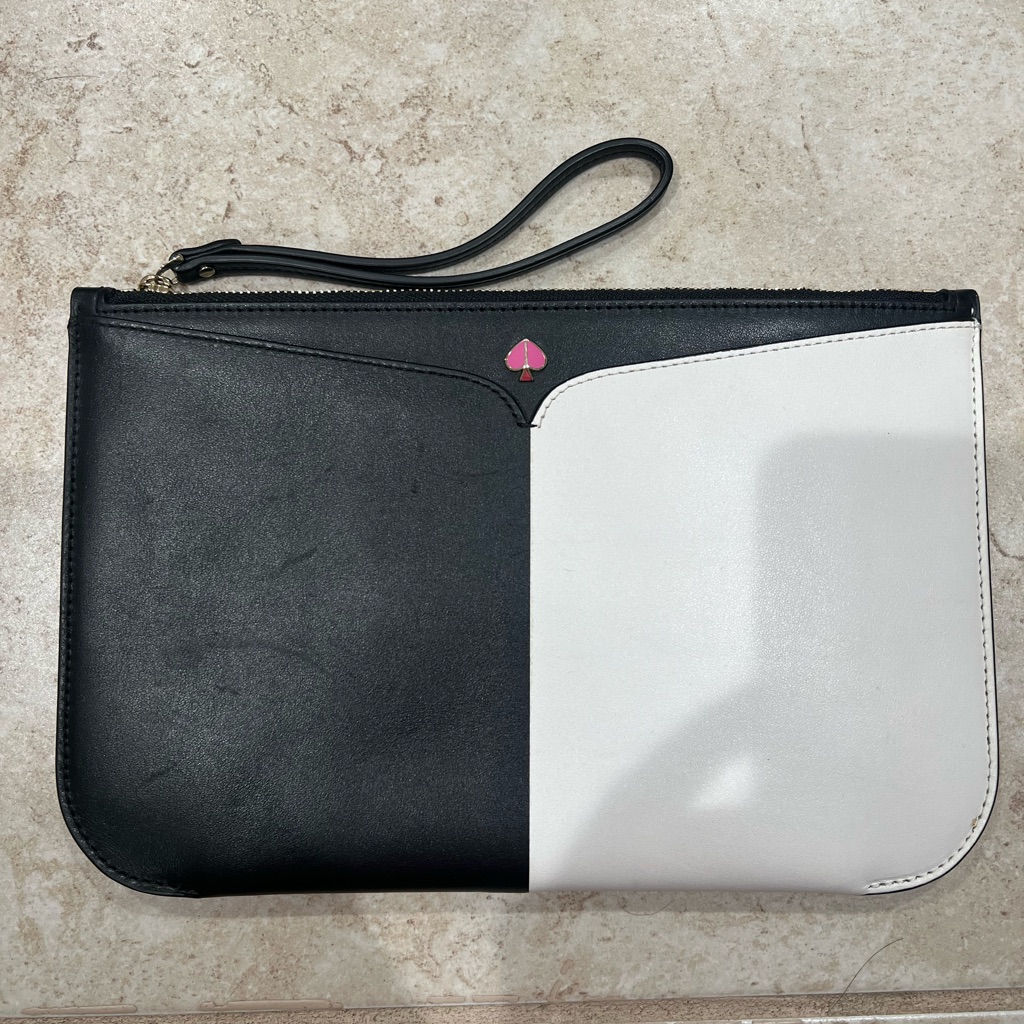 Kate Spade B&W Clutch Bag